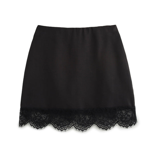 Velasca Lace Stitched Sheath Skirt