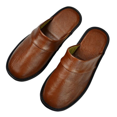 Unisex Cuir Baotou Slipper