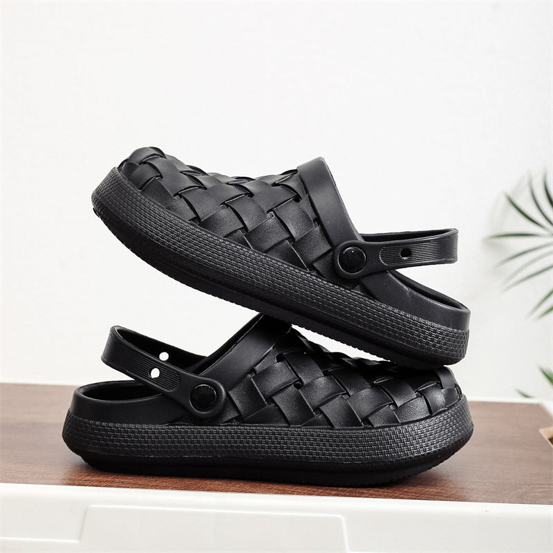 Vionnet Woven Platform Baotou Clogs