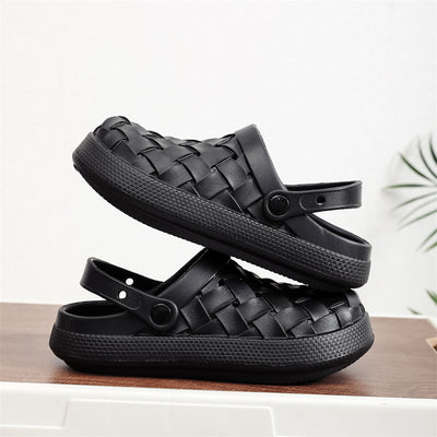 Vionnet Woven Platform Baotou Clogs