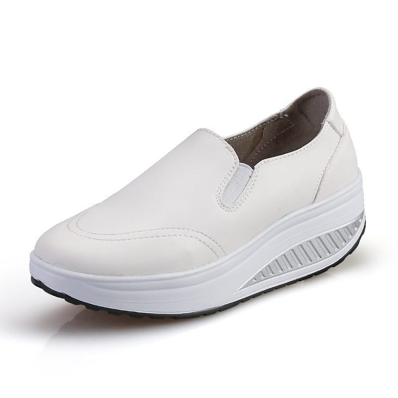 Vionnet White Leather Loafers