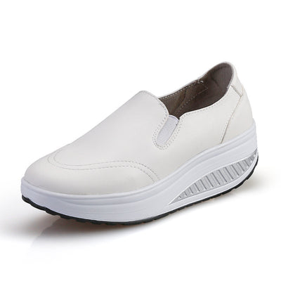 Vionnet White Leather Loafers