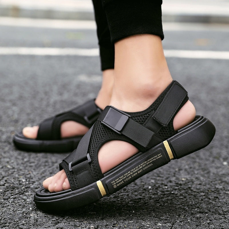 Vionnet Hair-Adorned Beach Sandals