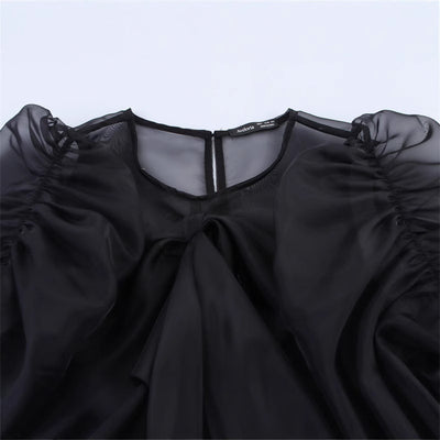 Women's Noeud Puff Top