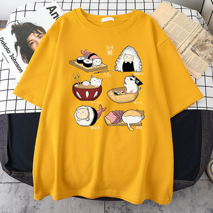 Vionnet Cat Sushi Cotton Tee