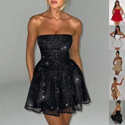 Vionnet Lace Bow Tube Dress