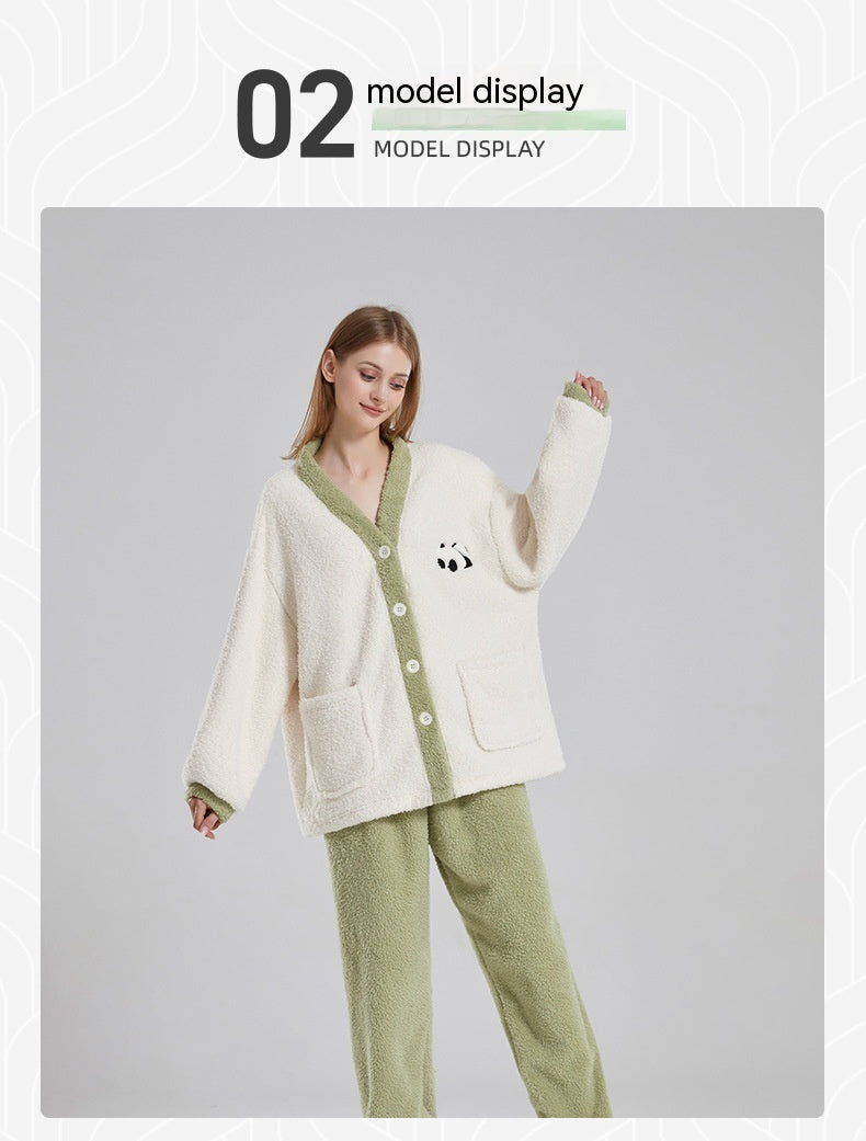 Vionnet Panda Fleece Pajama Set