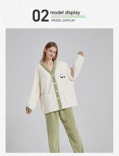 Vionnet Panda Fleece Pajama Set