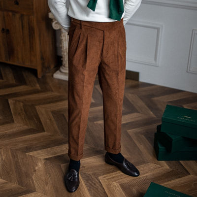 Cord High Trousers - ALIZACord High TrousersCord High TrousersCord High Trousersmen clothingALIZAALIZABrownCord High Trousers29