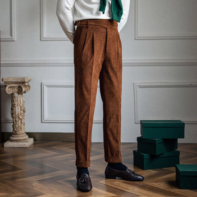 Cord High Trousers - ALIZACord High TrousersCord High TrousersCord High Trousersmen clothingALIZAALIZABeigeCord High Trousers29