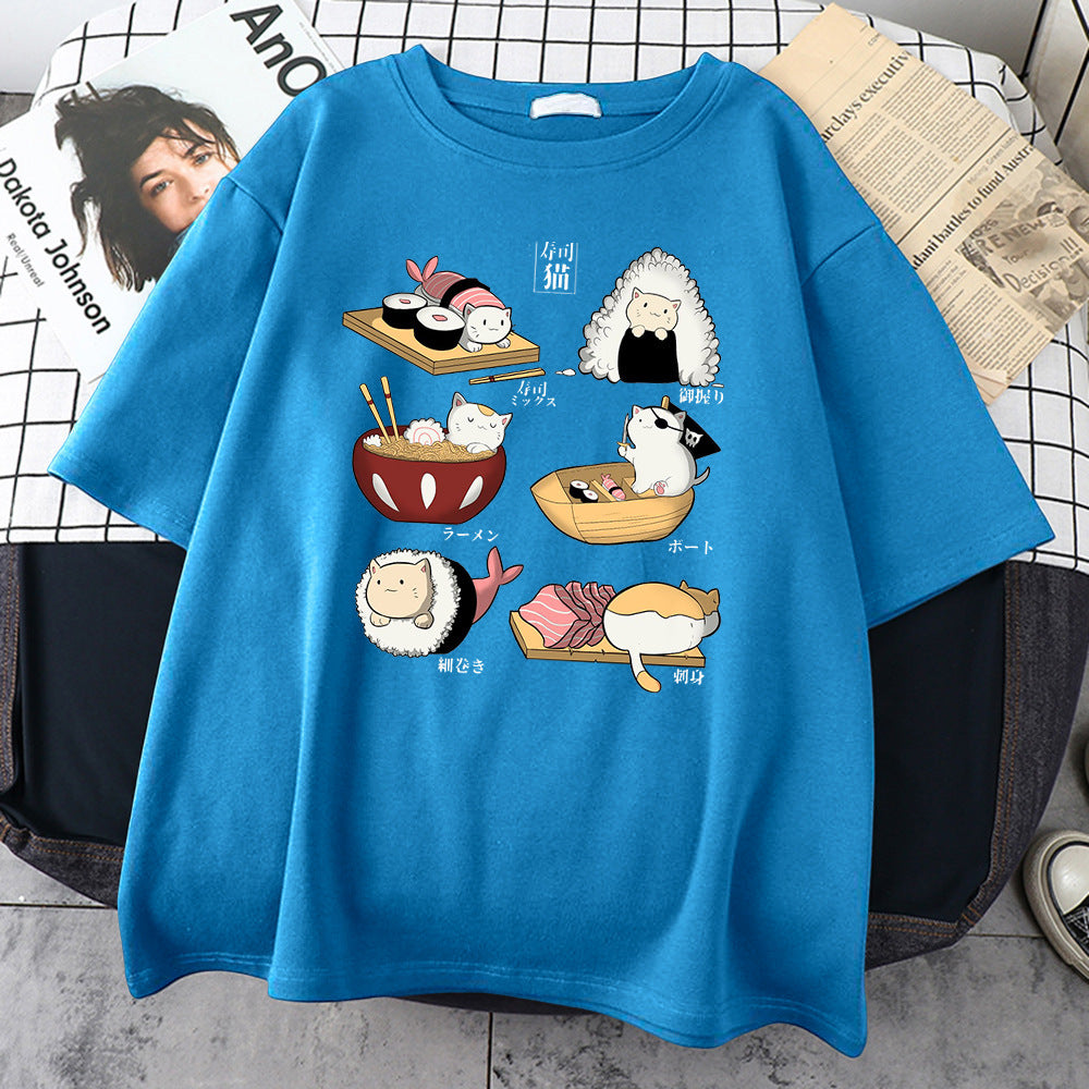 Vionnet Cat Sushi Cotton Tee