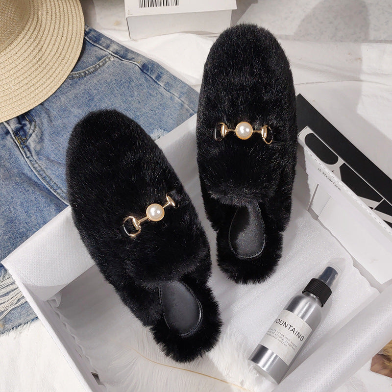 Vionnet Fur Baotou Mules