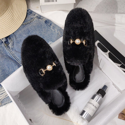 Vionnet Fur Baotou Mules
