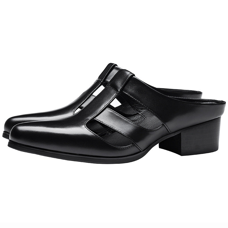 Vionnet Pointed Leather Slippers