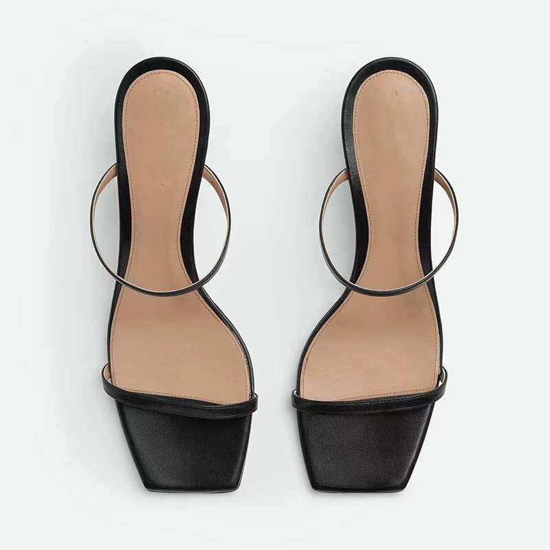 Fashion Temperament Open Toe Slippers Women
