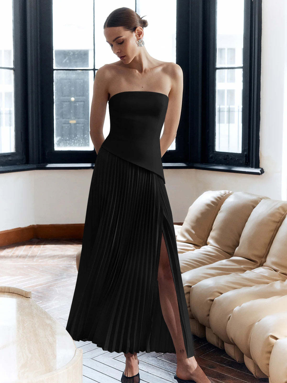 Velasca Color-Block Tube Dress