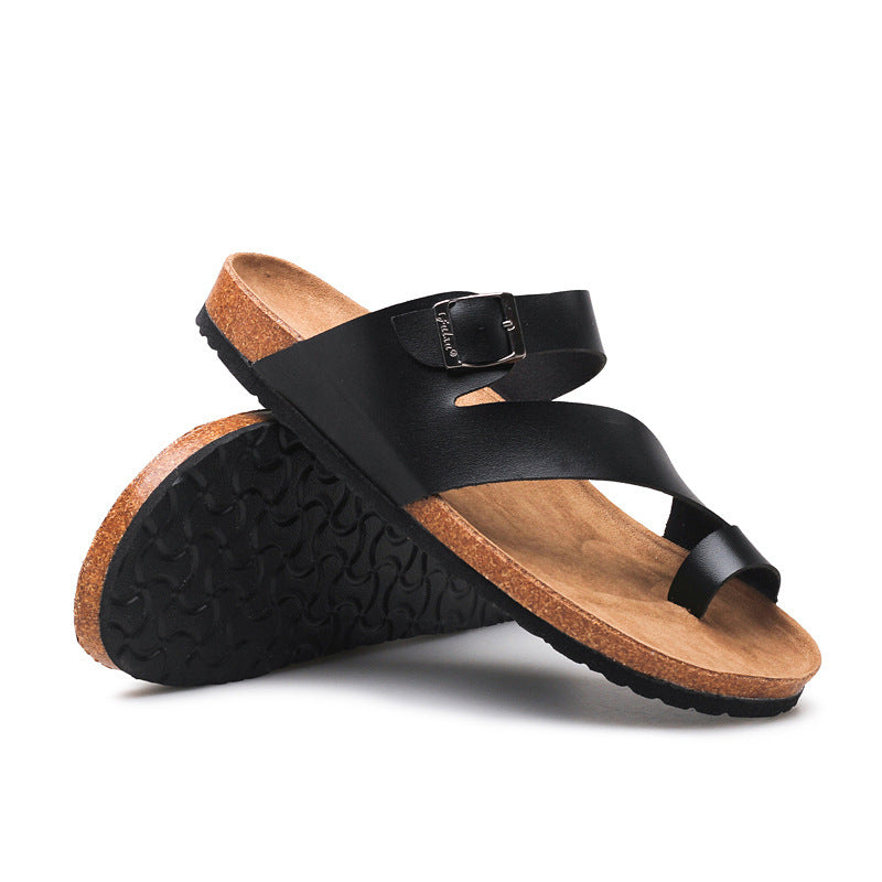 Fashion Couple Cork Slippers