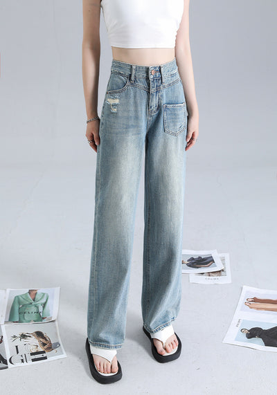 Vionnet Dreamy Drape Straight Jeans