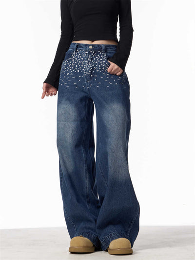 Floral Guerrière Jean - ALIZAFloral Guerrière JeanFloral Guerrière JeanFloral Guerrière JeanwomenALIZAALIZADeep Denim BlueFloral Guerrière Jean28