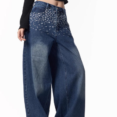 Floral Guerrière Jean - ALIZAFloral Guerrière JeanFloral Guerrière JeanFloral Guerrière JeanwomenALIZAALIZADeep Denim BlueFloral Guerrière Jean28