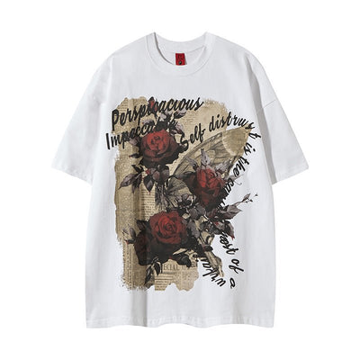 Rose Bloom Tee - ALIZARose Bloom TeeRose Bloom TeeRose Bloom Teemen clothingALIZAALIZAWhiteRose Bloom TeeL