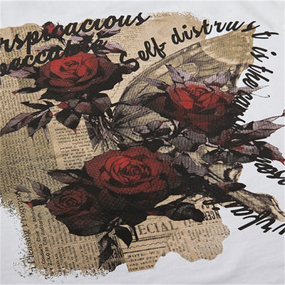 Rose Bloom Tee - ALIZARose Bloom TeeRose Bloom TeeRose Bloom Teemen clothingALIZAALIZABlackRose Bloom TeeL