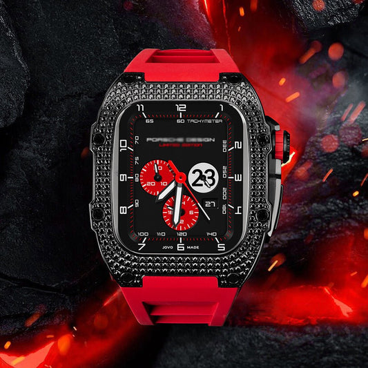Velasca Diamond Case Watch Strap - ALIZAVelasca Diamond Case Watch StrapVelasca Diamond Case Watch StrapVelasca Diamond Case Watch StrapmenALIZAALIZAObsidian Core with Midnight StrapVelasca Diamond Case Watch Strap44mm