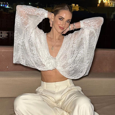 Velasca V - Neck Long - Sleeve Top - ALIZAVelasca V - Neck Long - Sleeve TopVelasca V - Neck Long - Sleeve TopVelasca V - Neck Long - Sleeve TopwomenALIZAALIZAWhiteVelasca V - Neck Long - Sleeve TopL