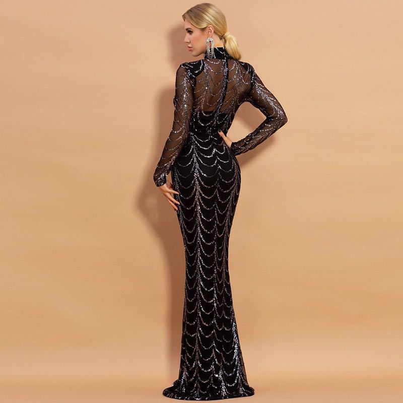 Velour Étoile Maxi Dress - ALIZAVelour Étoile Maxi DressVelour Étoile Maxi DressVelour Étoile Maxi Dresswomen dressesALIZAALIZA80615233BlackVelour Étoile Maxi DressL