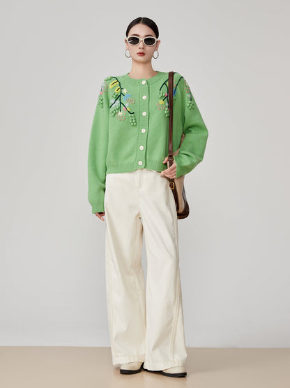 Vert Brodé Cardigan" - ALIZAVert Brodé Cardigan"Vert Brodé Cardigan"Vert Brodé Cardigan"womenALIZAALIZAGreenVert Brodé Cardigan"M