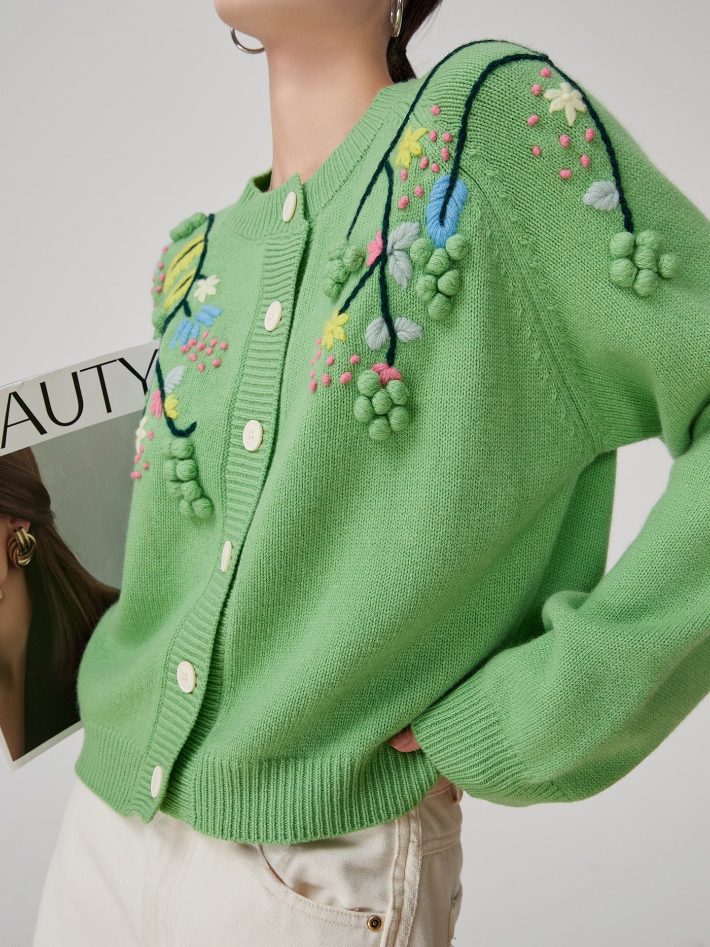 Vert Brodé Cardigan" - ALIZAVert Brodé Cardigan"Vert Brodé Cardigan"Vert Brodé Cardigan"womenALIZAALIZAGreenVert Brodé Cardigan"M