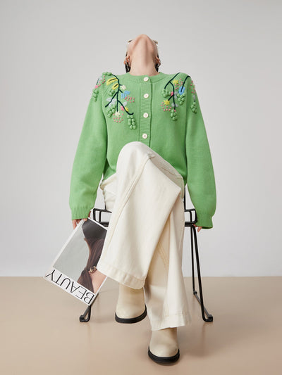 Vert Brodé Cardigan" - ALIZAVert Brodé Cardigan"Vert Brodé Cardigan"Vert Brodé Cardigan"womenALIZAALIZAGreenVert Brodé Cardigan"M