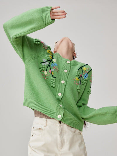 Vert Brodé Cardigan" - ALIZAVert Brodé Cardigan"Vert Brodé Cardigan"Vert Brodé Cardigan"womenALIZAALIZAGreenVert Brodé Cardigan"M