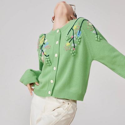 Vert Brodé Cardigan" - ALIZAVert Brodé Cardigan"Vert Brodé Cardigan"Vert Brodé Cardigan"womenALIZAALIZAGreenVert Brodé Cardigan"M