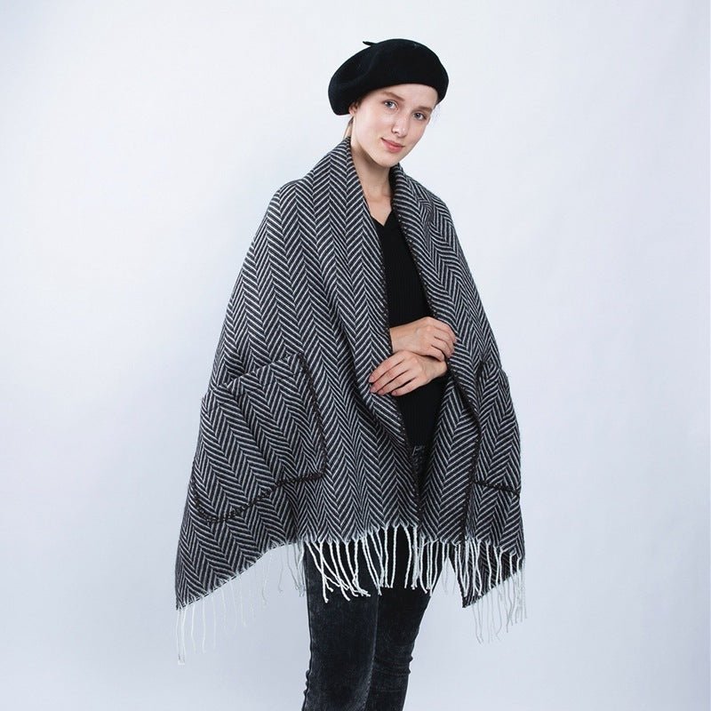 Vionne Chevrons Étole - ALIZAVionne Chevrons ÉtoleVionne Chevrons ÉtoleVionne Chevrons ÉtoleWomen AccessoriesALIZAALIZA79237185Dark GreyVionne Chevrons Étole